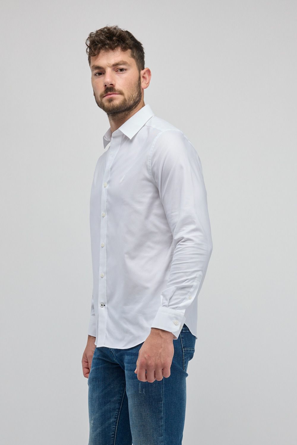 חולצה מכופתרת עם שרוולים ארוכים Nautica לגברים