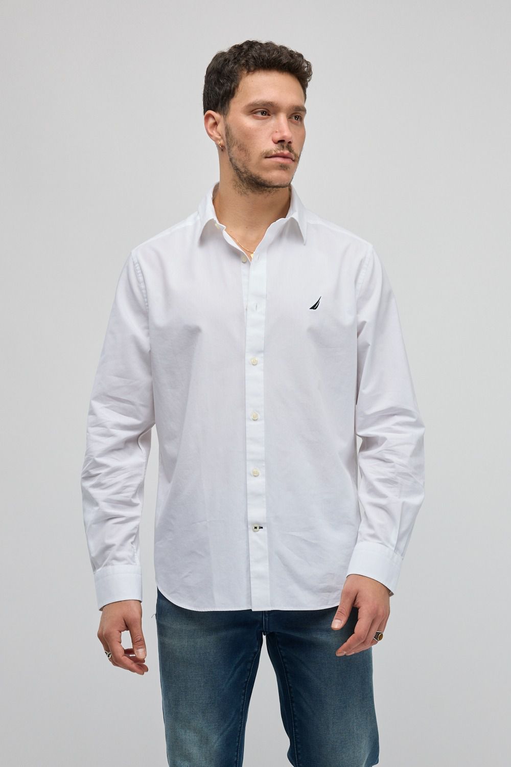 חולצה מכופתרת עם שרוולים ארוכים Nautica לגברים