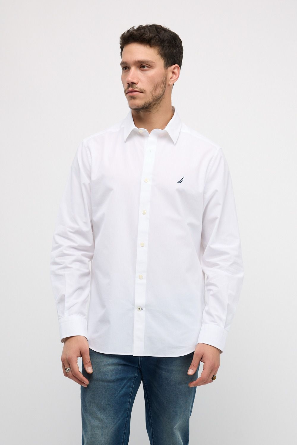 חולצה מכופתרת עם שרוולים ארוכים Nautica לגברים