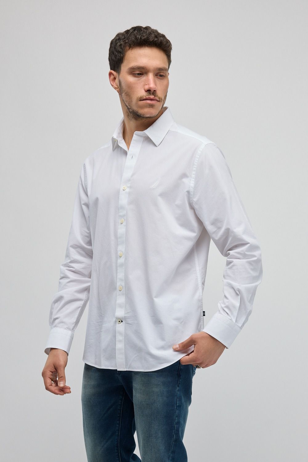 חולצה מכופתרת עם שרוולים ארוכים Nautica לגברים