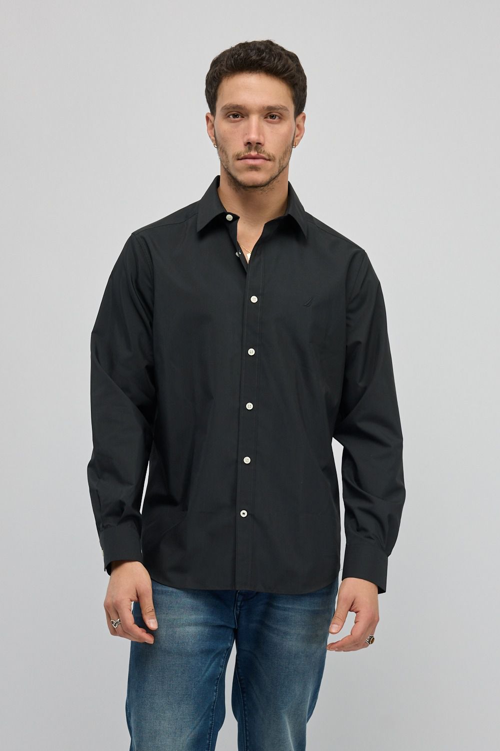 חולצה מכופתרת עם שרוולים ארוכים Nautica לגברים