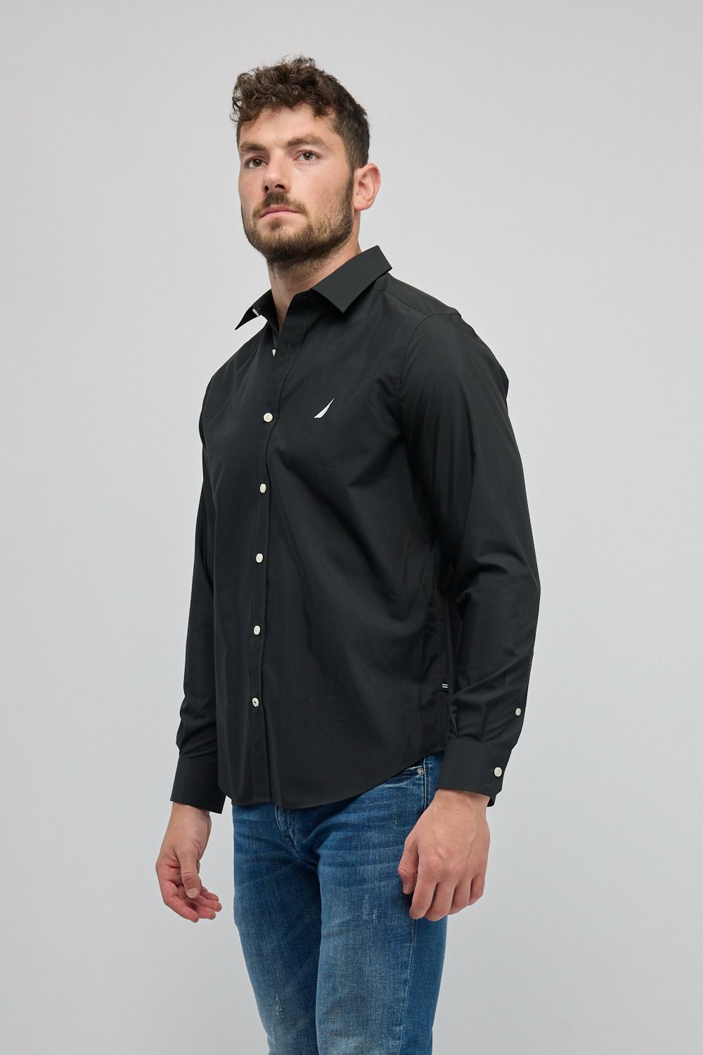 חולצה מכופתרת עם שרוולים ארוכים Nautica לגברים