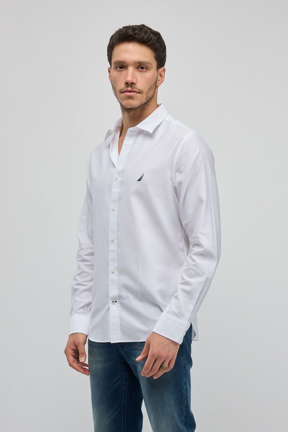 חולצה מכופתרת עם שרוולים ארוכים Nautica לגברים