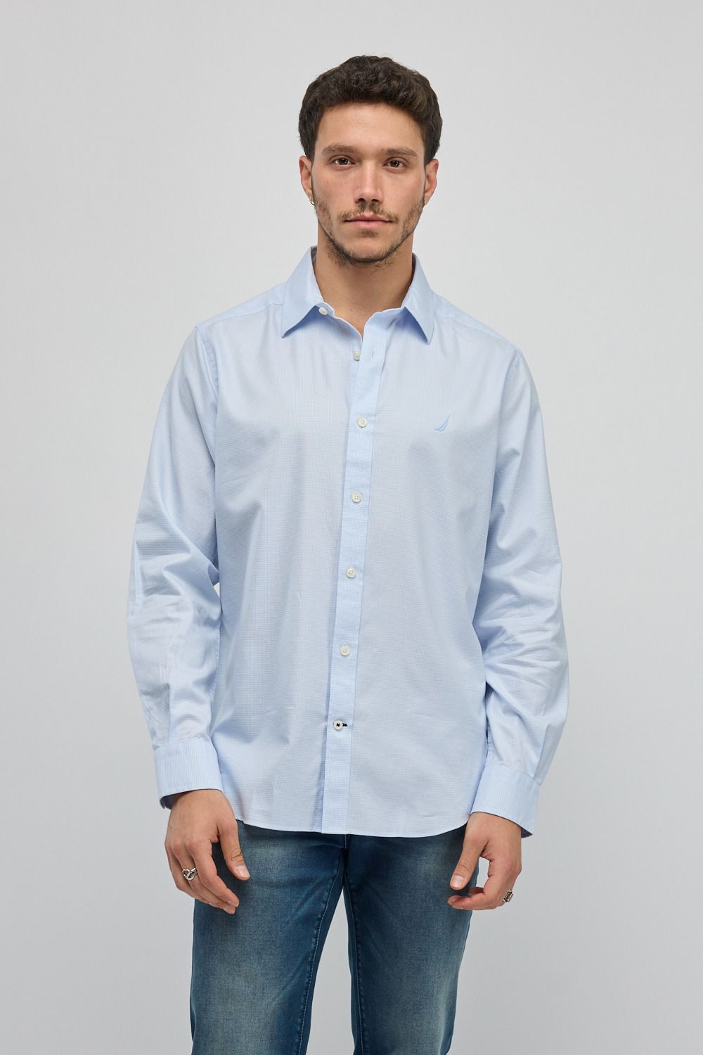 חולצה מכופתרת עם שרוולים ארוכים Nautica לגברים