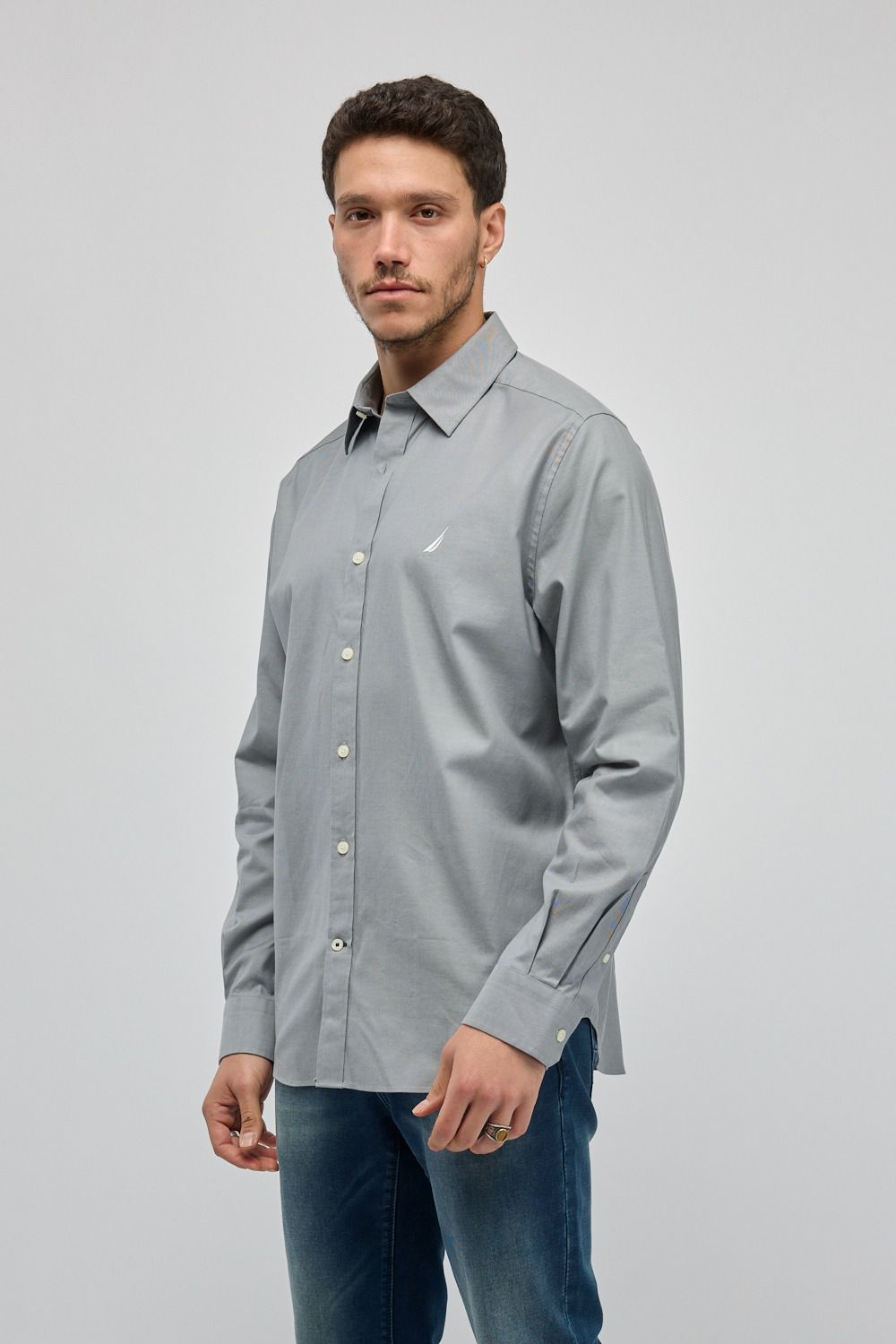 חולצה מכופתרת עם שרוולים ארוכים Nautica לגברים