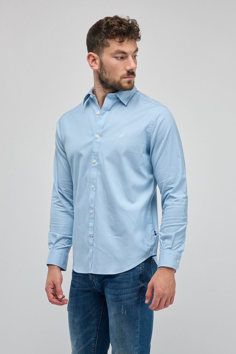 חולצה מכופתרת עם שרוולים ארוכים Nautica לגברים