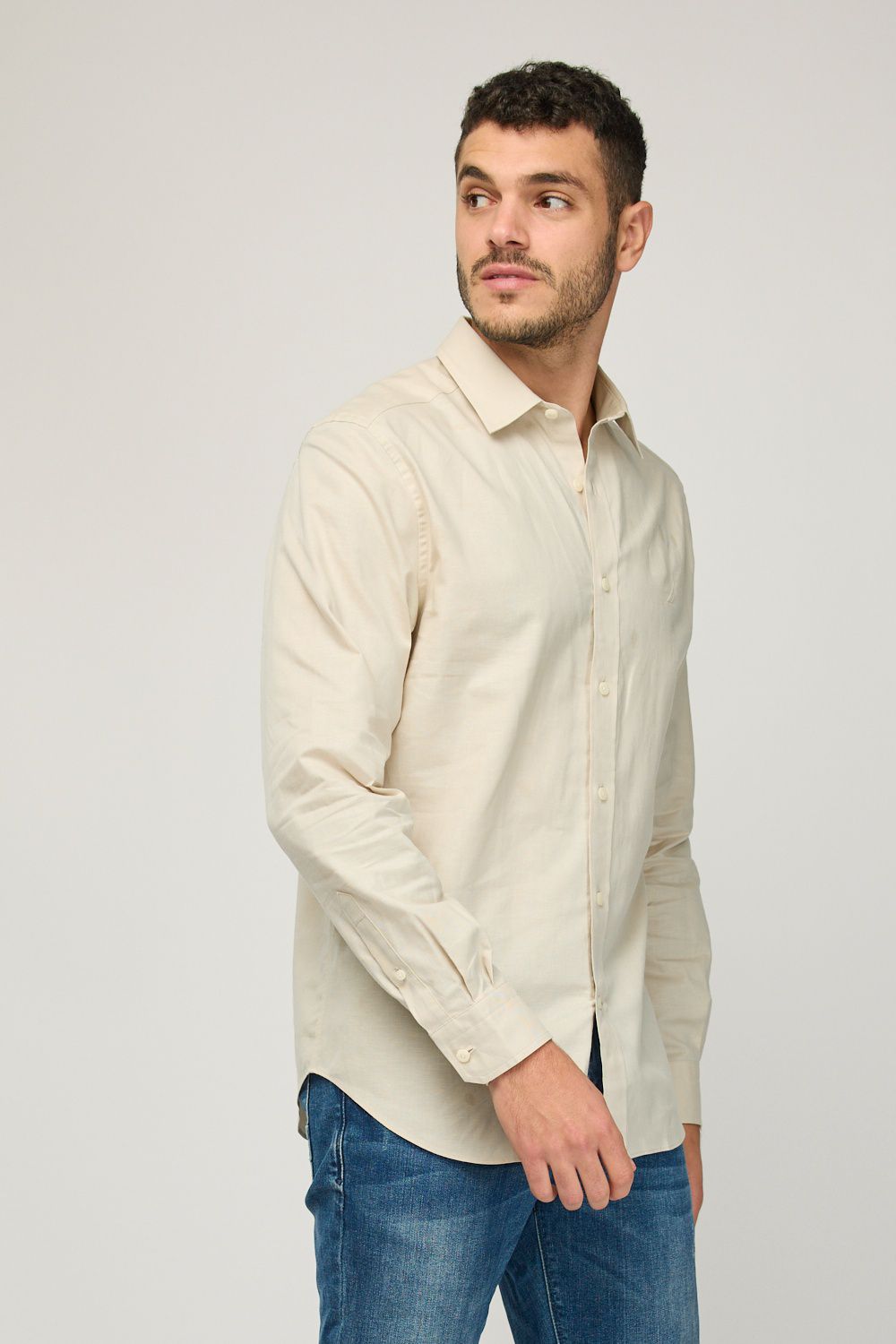 חולצת בד ארוכה לגברים