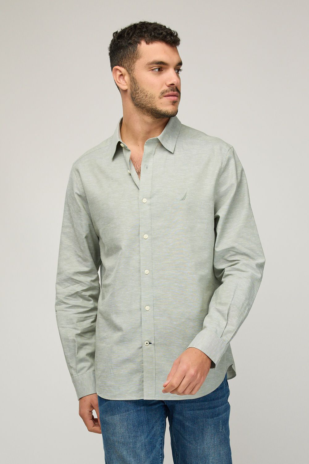 חולצת בד ארוכה לגברים