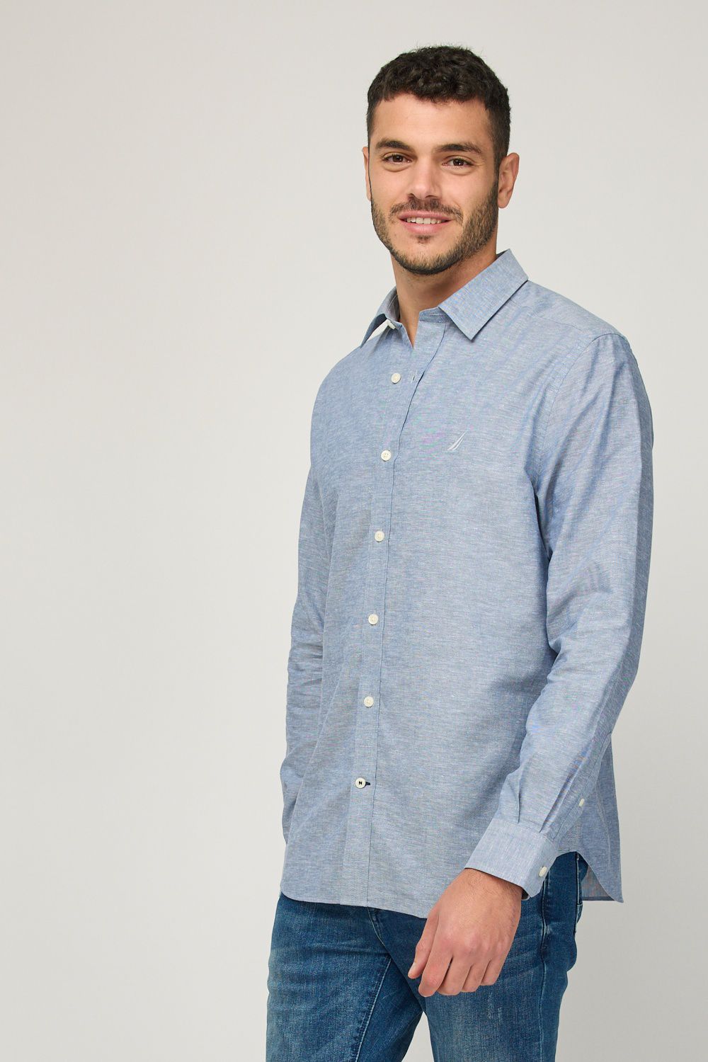 חולצת בד ארוכה לגברים