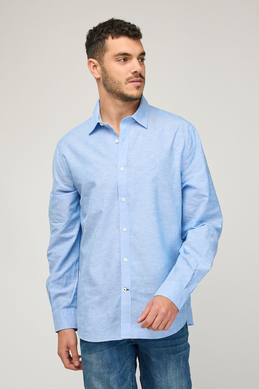 חולצת בד ארוכה לגברים