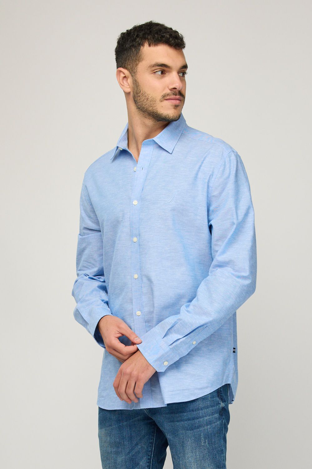 חולצת בד ארוכה לגברים