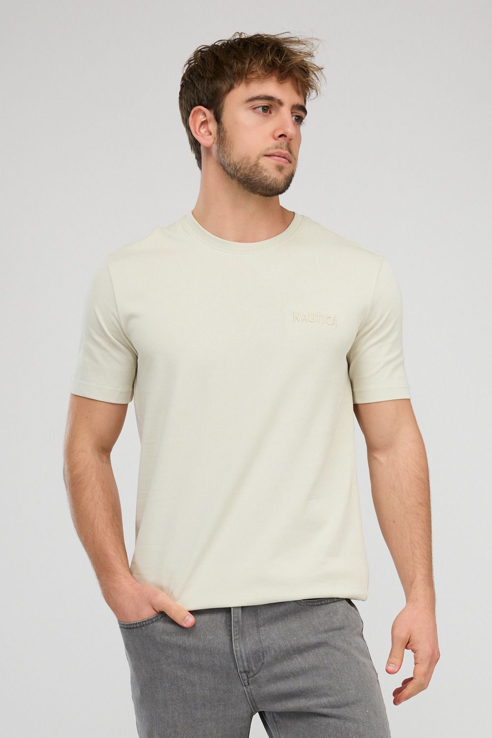 חולצת טי-שירט קצרה לגברים