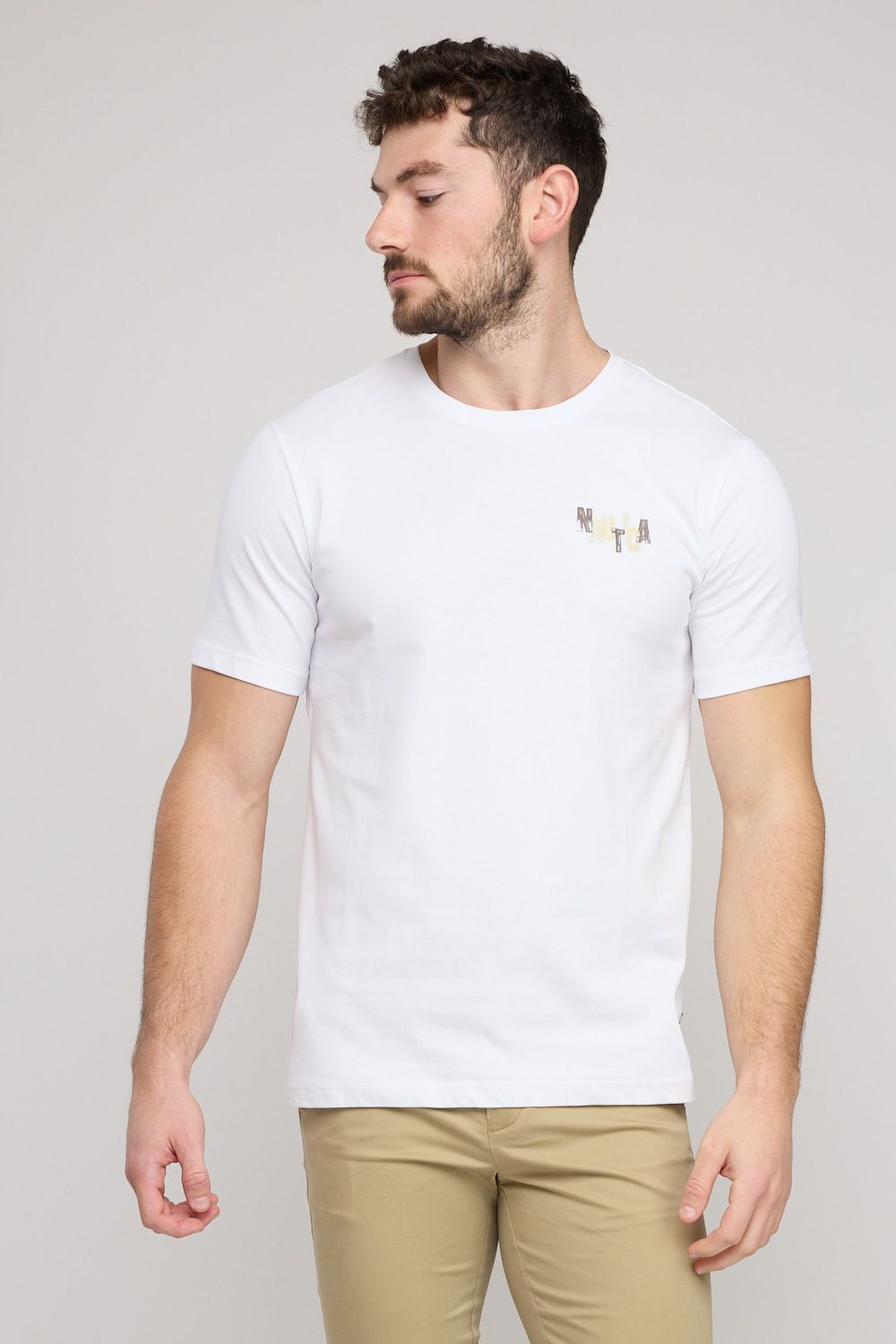 חולצת טי-שירט קצרה לגברים