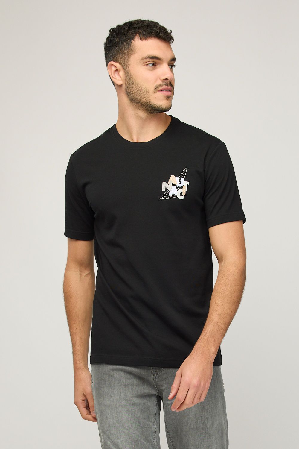 חולצת טי-שירט קצרה לגברים