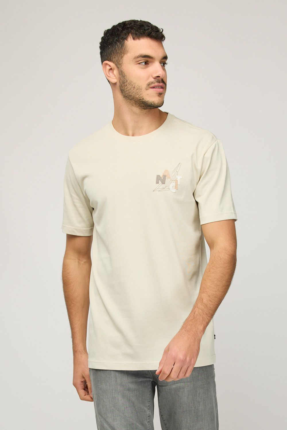 חולצת טי-שירט קצרה לגברים