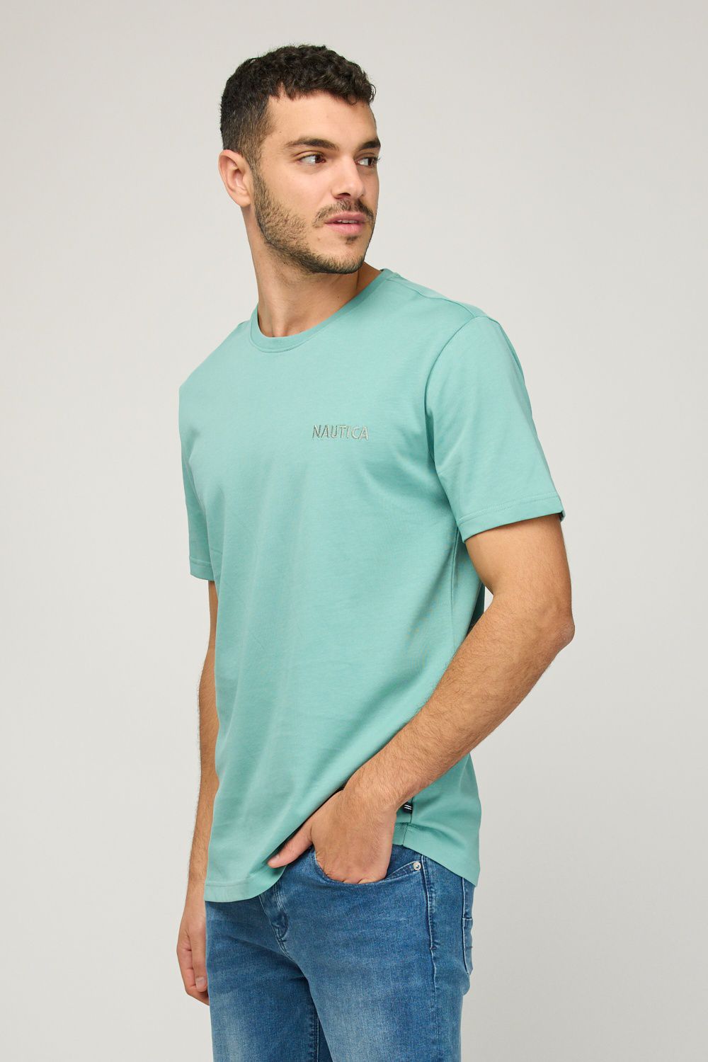 חולצת טי-שירט קצרה לגברים