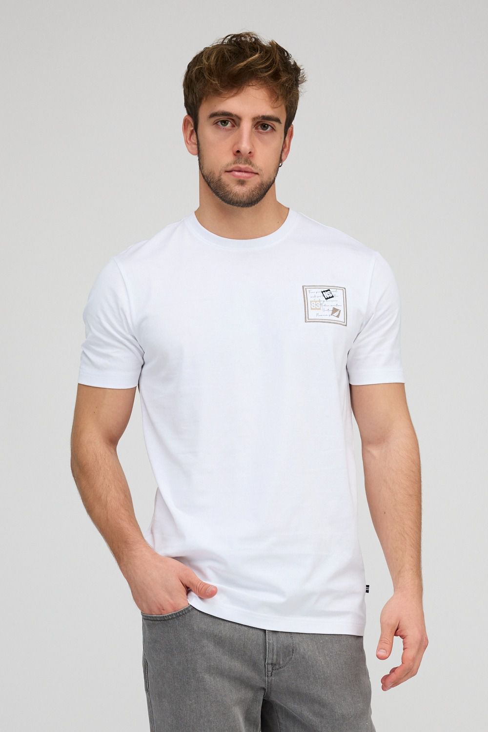 חולצת טי-שירט קצרה לגברים