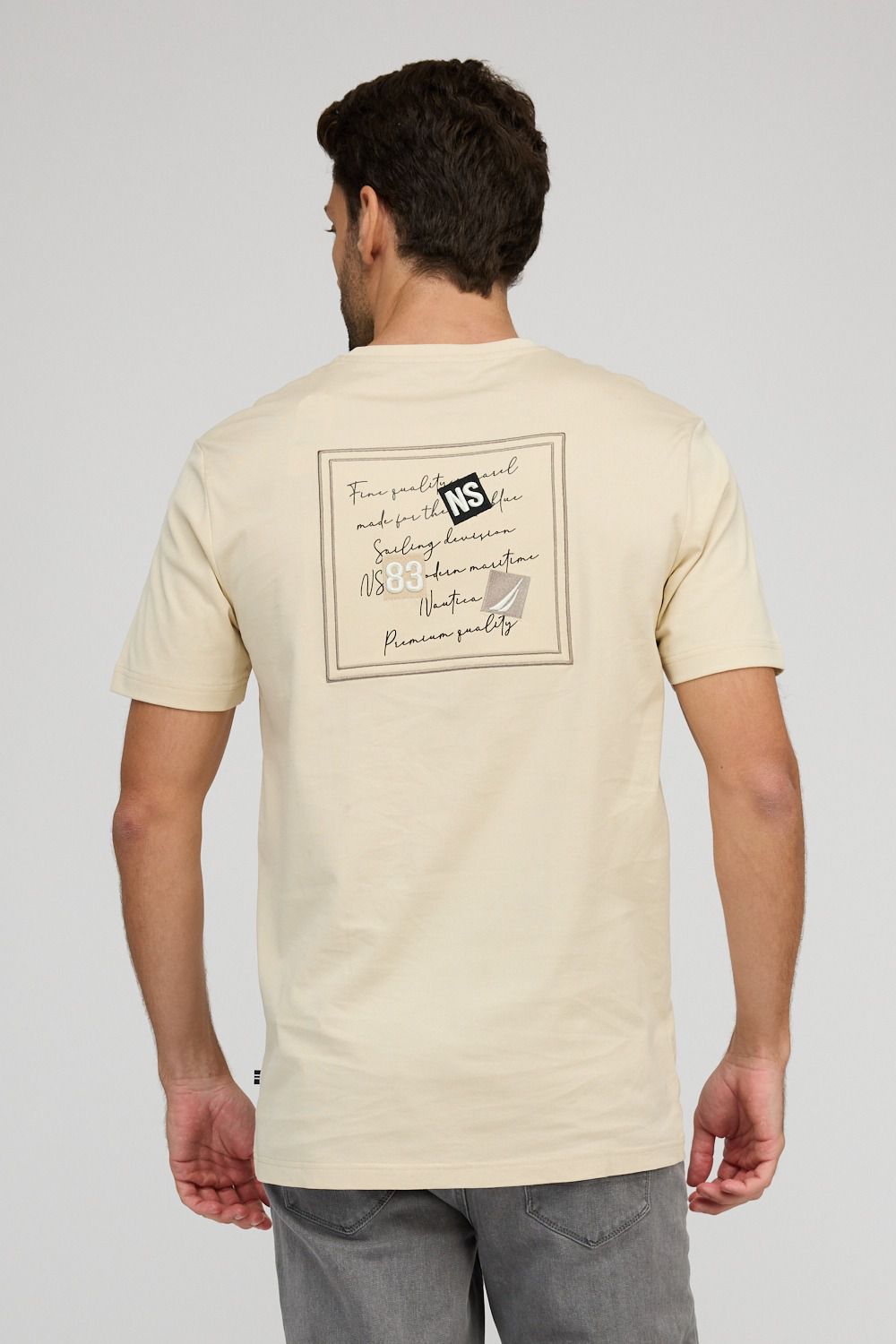 חולצת טי-שירט קצרה לגברים