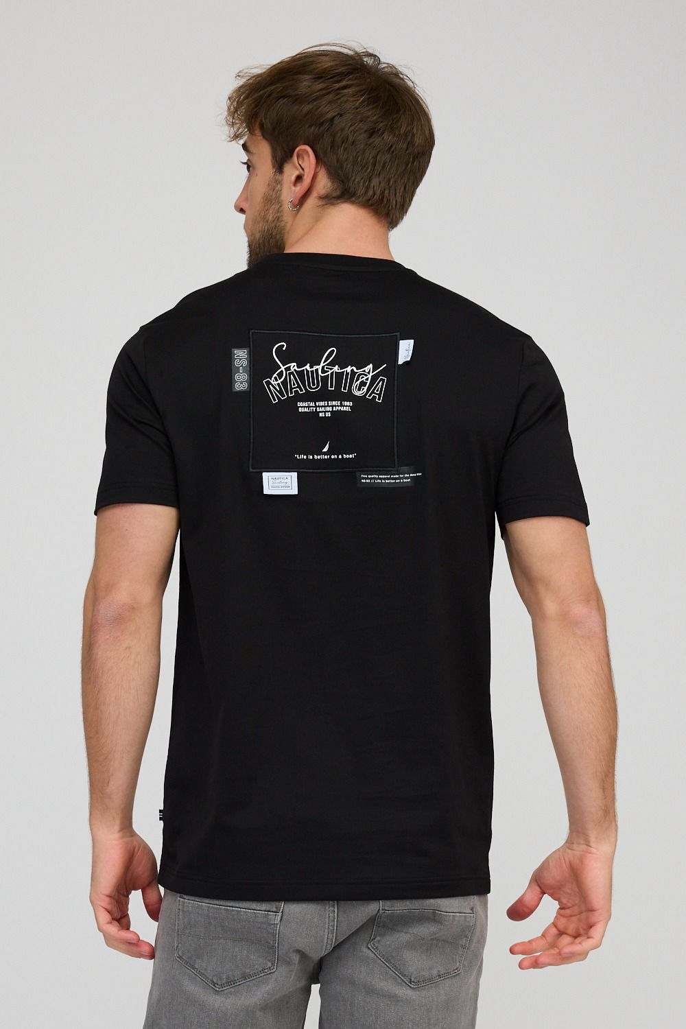 חולצת טי-שירט קצרה לגברים