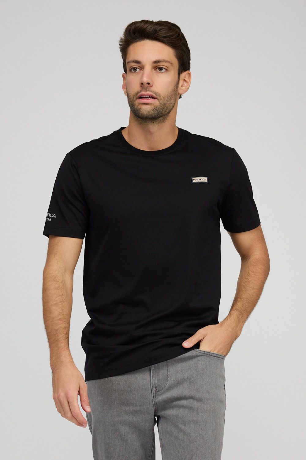 חולצת טי-שירט קצרה לגברים