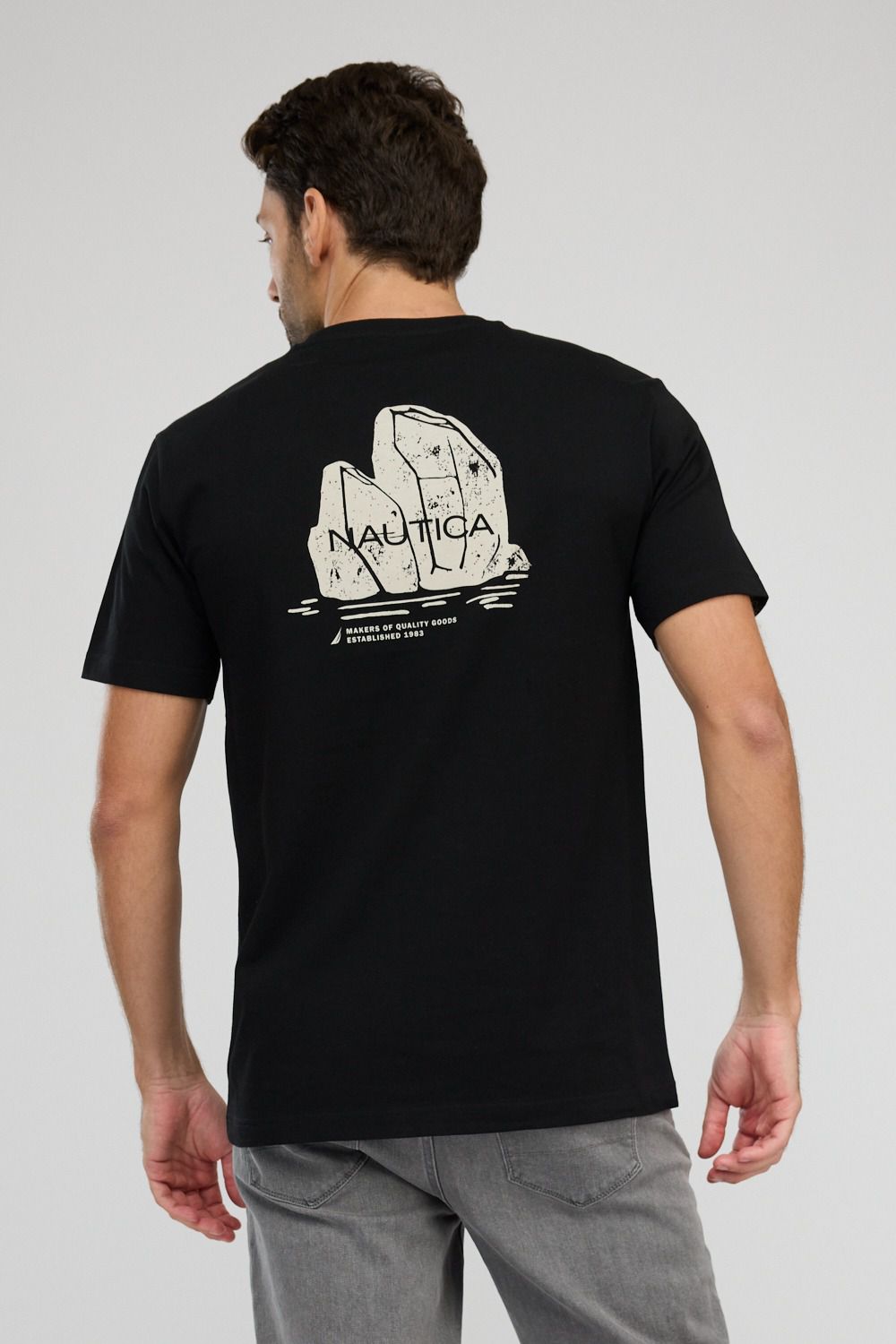 חולצת טי-שירט קצרה לגברים