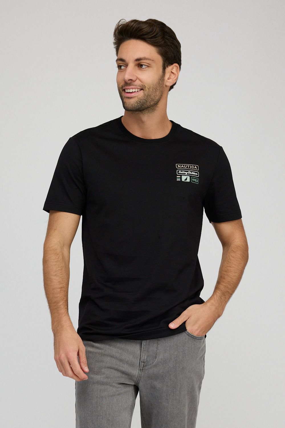 חולצת טי-שירט קצרה לגברים