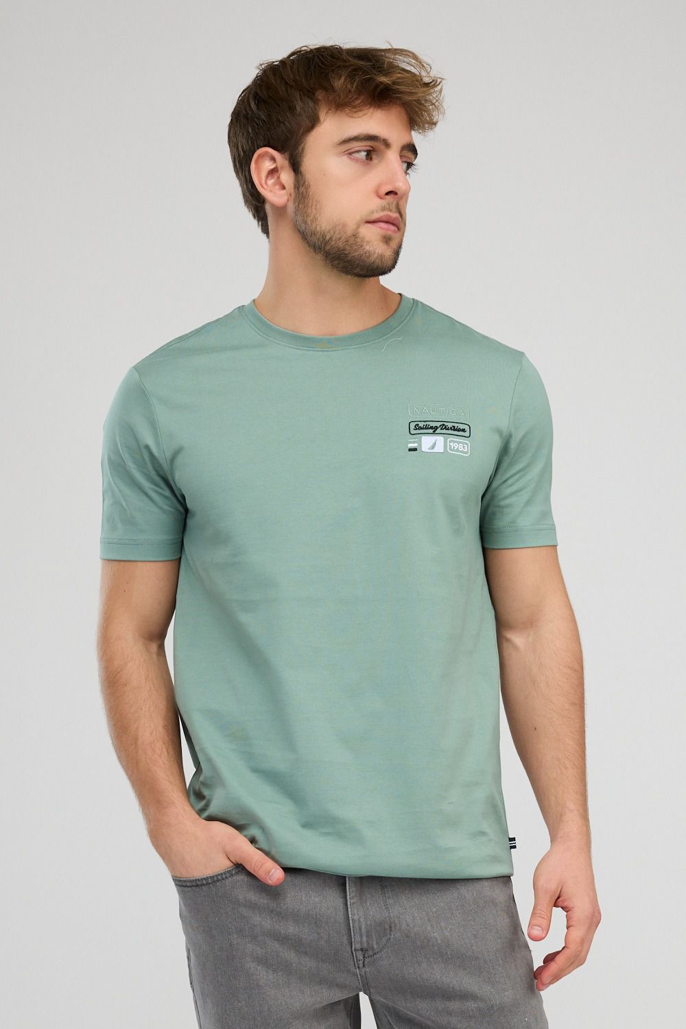 חולצת טי-שירט קצרה לגברים