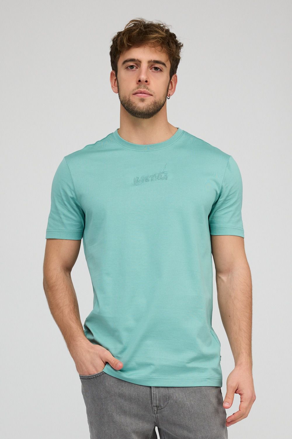 חולצת טי-שירט קצרה לגברים