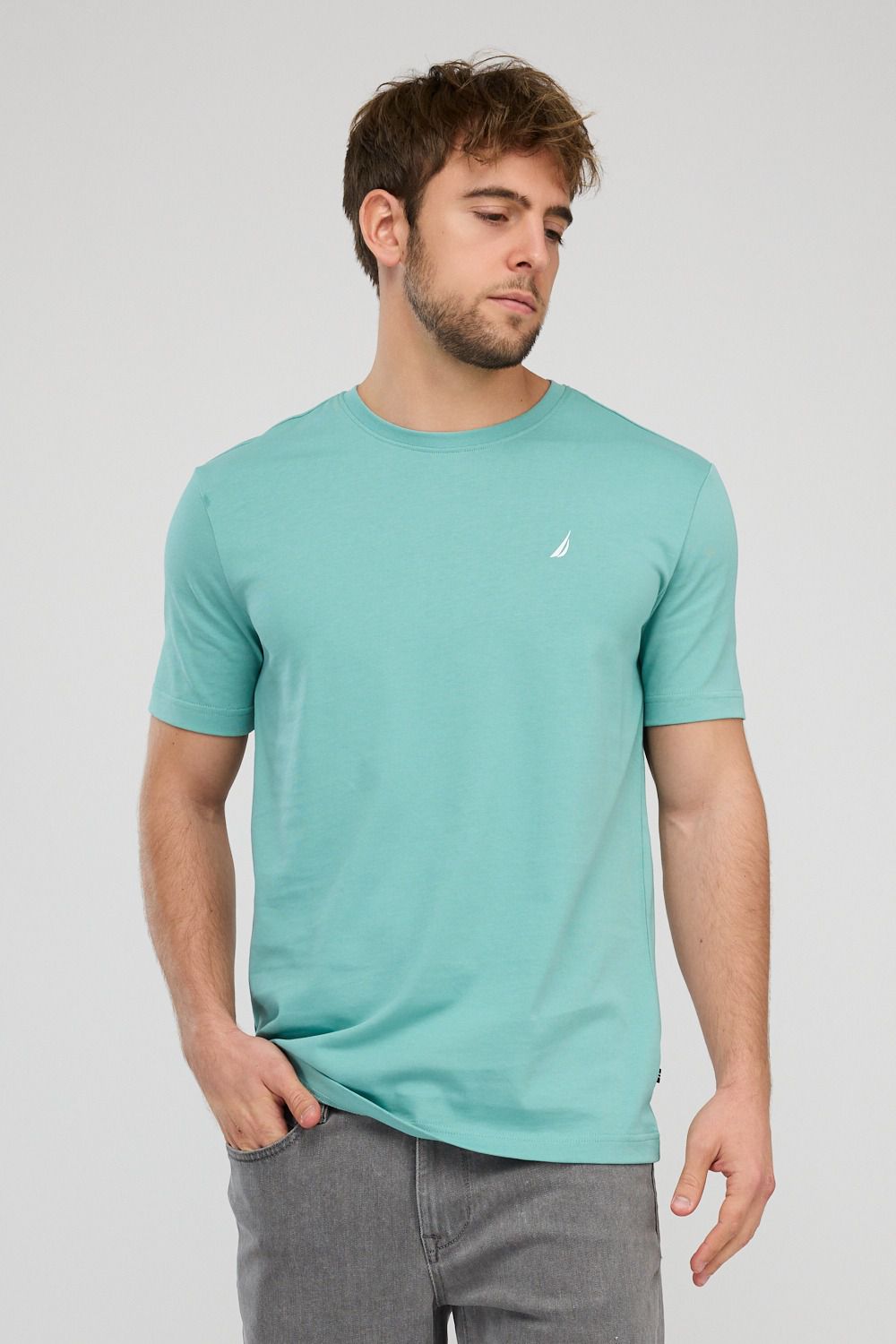 חולצת טי-שירט קצרה לגברים