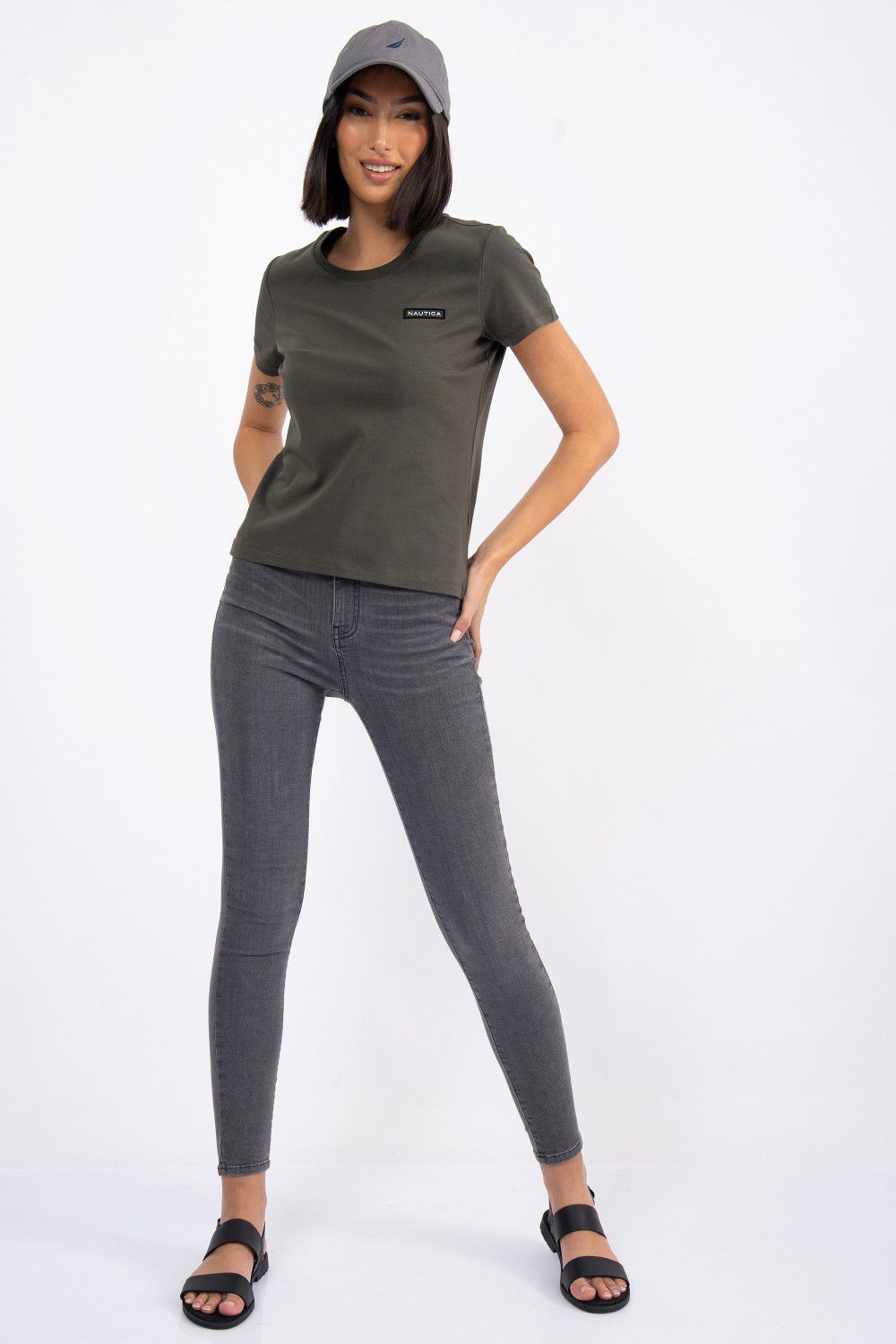 טי שירט עם אלמנט לוגו נאוטיקה