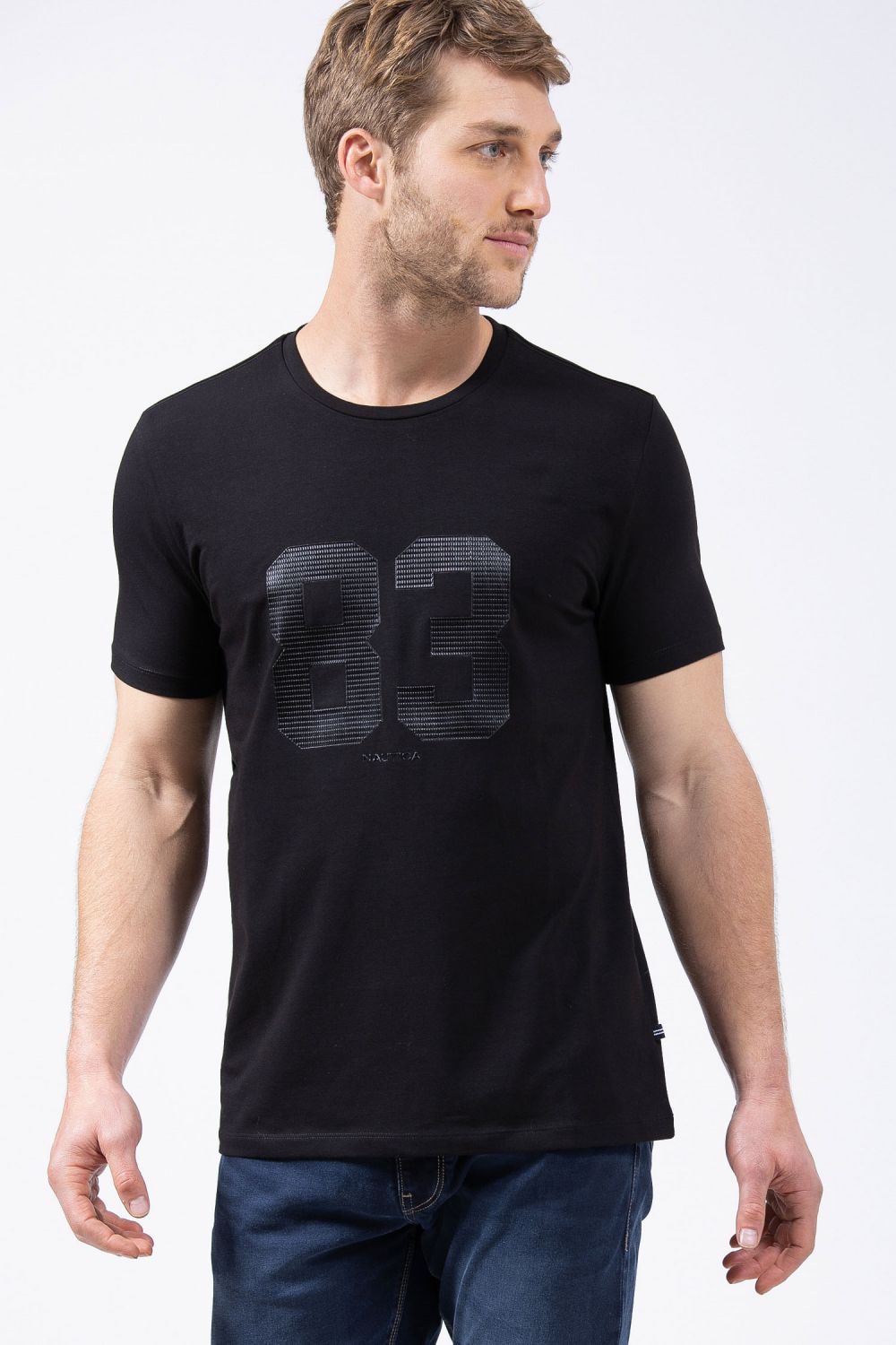 טי שירט בהדפס טקסטורה 83