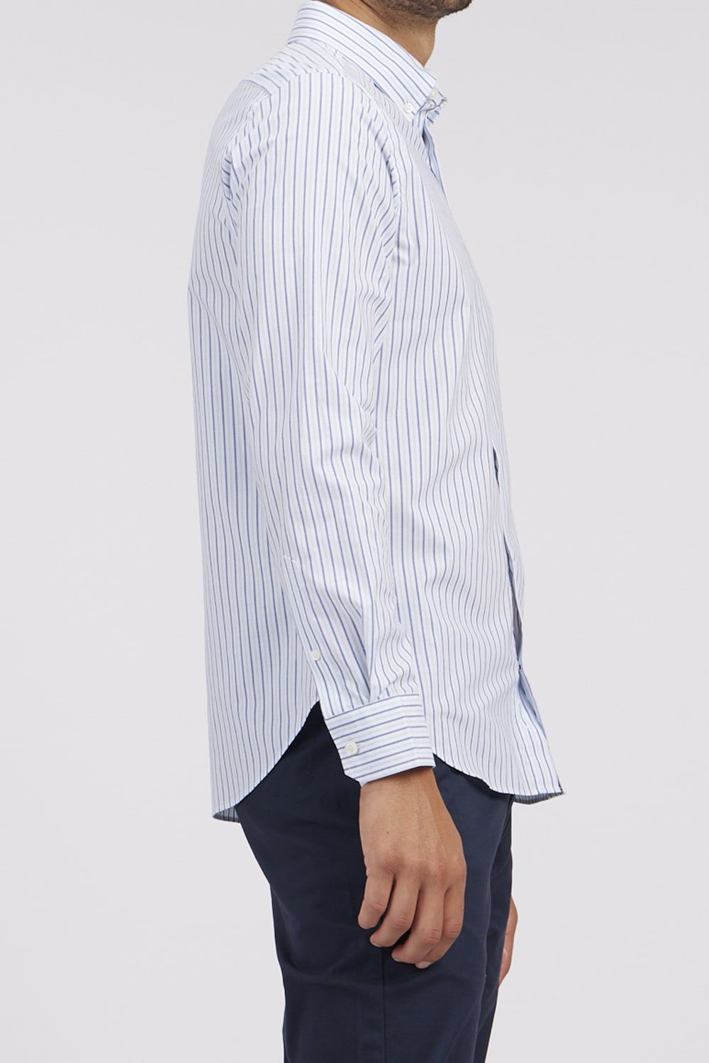 חולצה מכופתרת פסים SLIM FIT סטרץ’