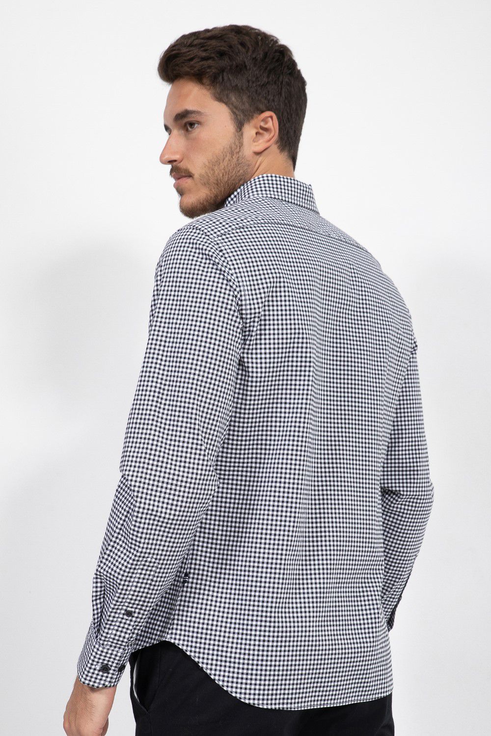 חולצה מכופתרת TAILORED FIT בהדפס משבצות