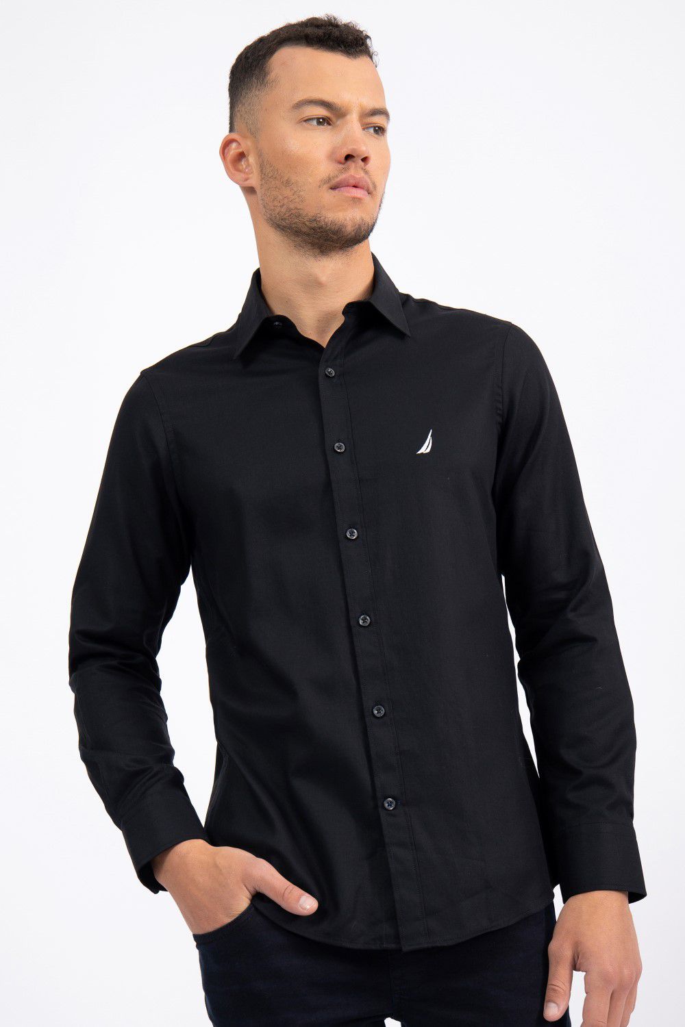 חולצה מכופתרת TAILORED FIT מבד אוקספורד
