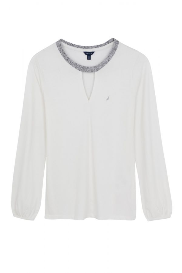 חולצה עם צווארון מעוטר