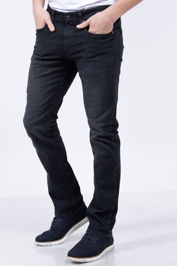 מכנסי ג’ינס SLIM FIT סטרץ’ בשפשוף עדין