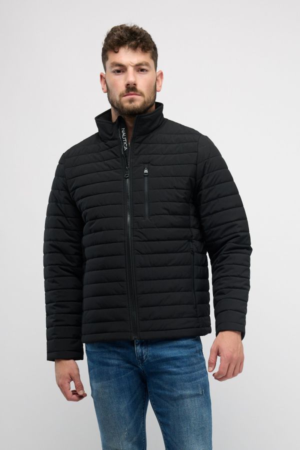 ג’קט סופטשל מרופד לגברים Nautica