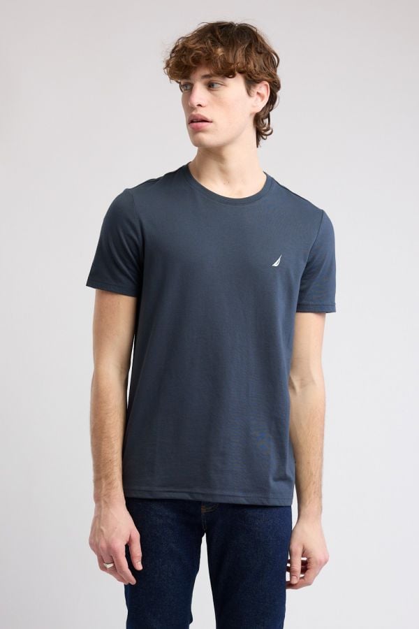 טי שירט קצרה עם לוגו Nautica לגברים