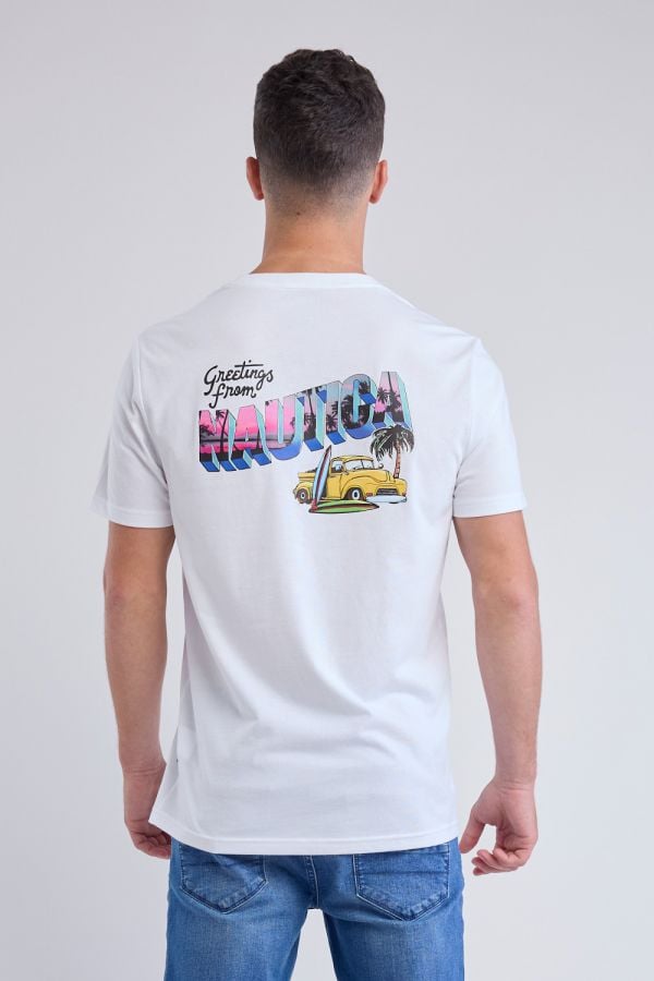 טי שירט עם הדפס Nautica לגברים