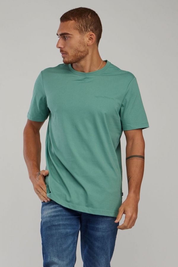 טי שירט עם שרוולים קצרים והדפס Nautica לגברים