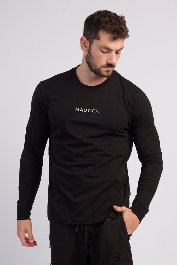 חולצת טי שרוול ארוך לגברים Nautica