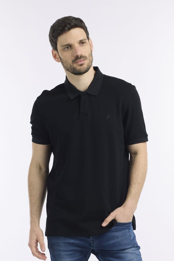 חולצה פולו בייסיק עם כפתורים לגבר