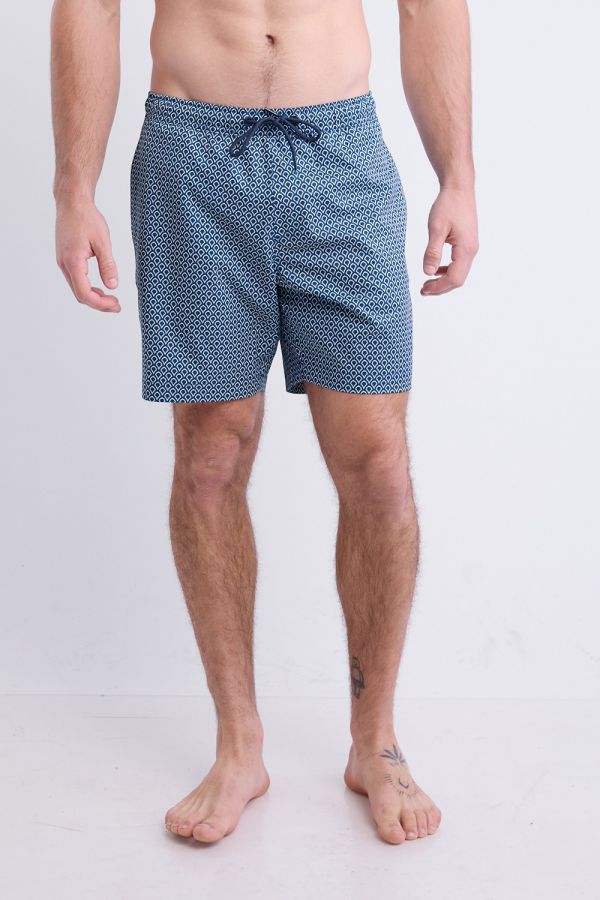 מכנסי בגד ים Nautica לגברים עם דוגמא