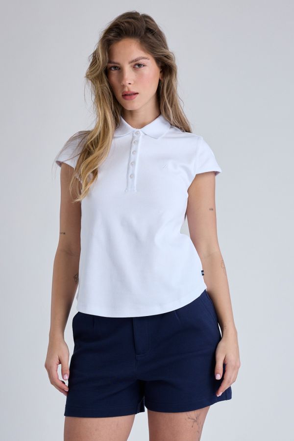 חולצת פולו Nautica קצרה לנשים