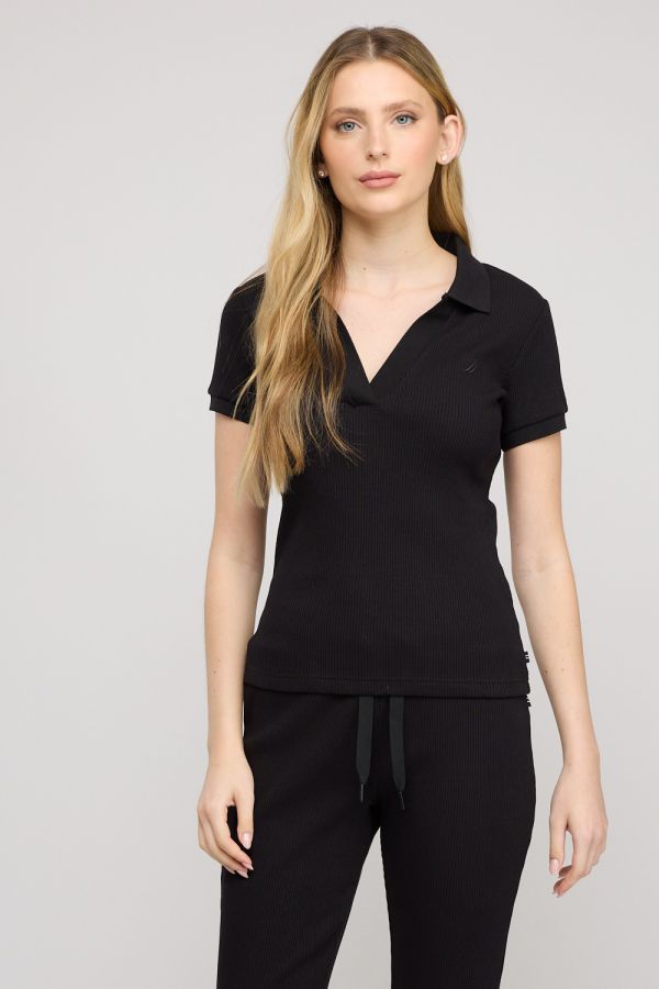 חולצת פולו קצרה לנשים