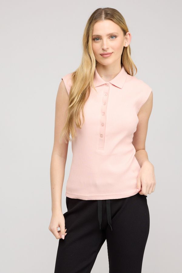 חולצת פולו קצרה לנשים