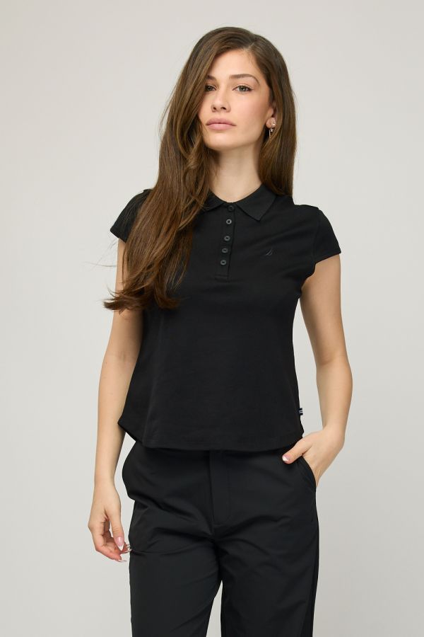 חולצת פולו קצרה לנשים