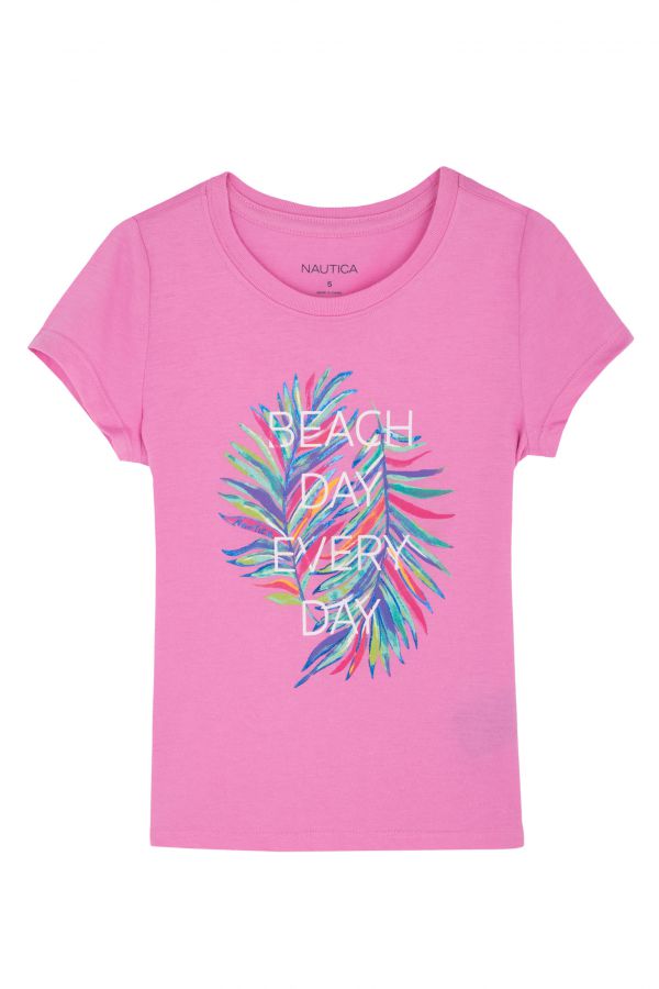 טי שירט BEACH EVERYDAY לילדות (2T-4T)