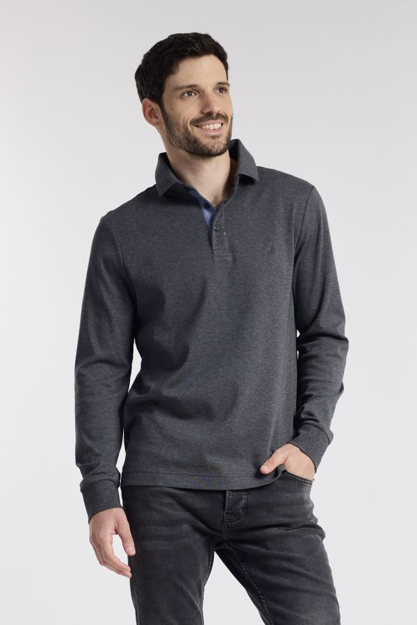חולצת פולו שרוולים ארוכים SLIM FIT