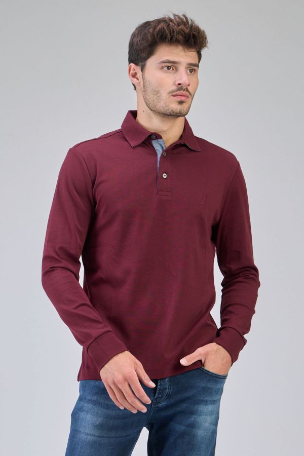 חולצת פולו שרוולים ארוכים SLIM FIT